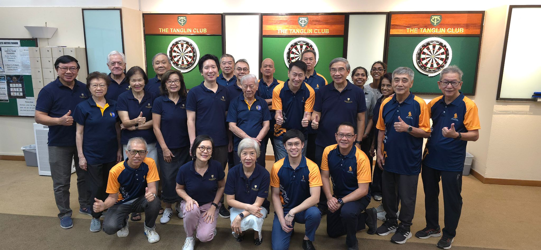 TCdarters and SIA Sports Club players together at The Tanglin Club